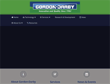 Tablet Screenshot of gordon-darby.com